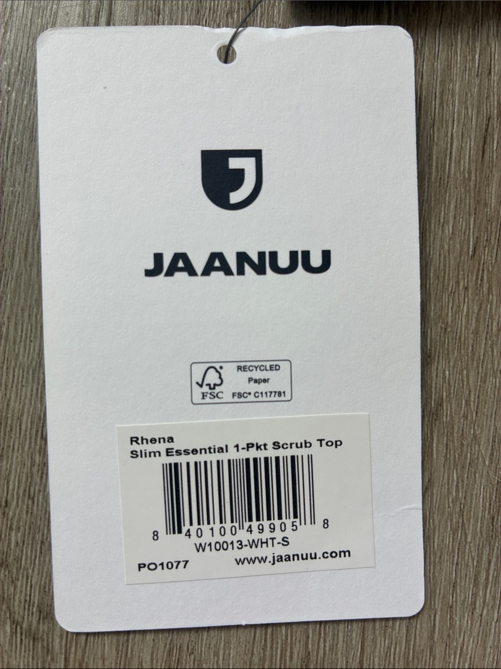 Jaanuu white scrub top - Picture 5 of 5